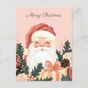 Carte postale de voeux de Noël festive et élégante