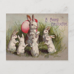 Carte postale de voeux de Pâques vintage