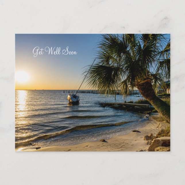 Carte postale de vœux de rétablissement Floride Pa (Devant)