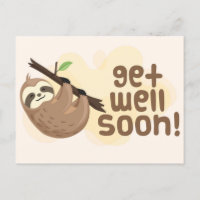 Carte postale de vœux de rétablissement mignonne