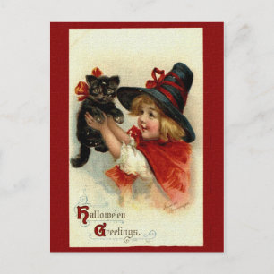 Carte postale de voeux d'Halloween de Victoria