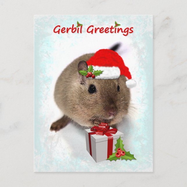 Carte postale de voeux Gerbil (Devant)