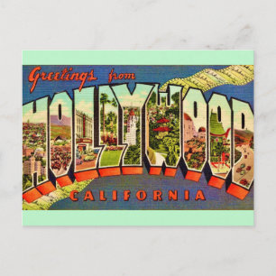 Carte postale de voeux Hollywood