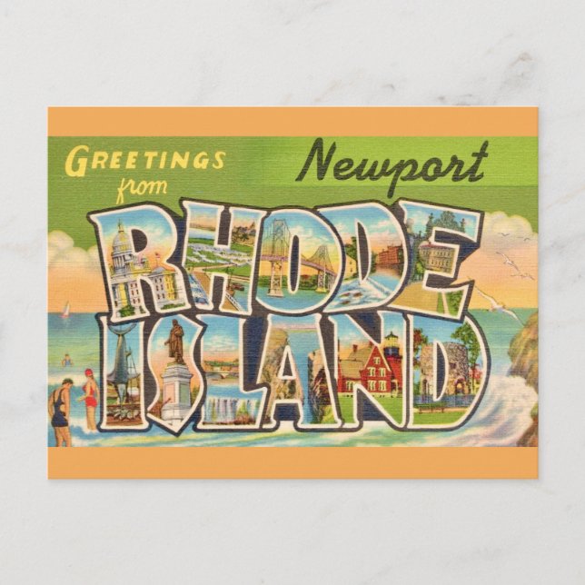 Carte postale de voeux Newport Rhode Island (Devant)