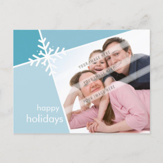 CARTE POSTALE DE VOEUX PHOTO :: flocon de neige mo