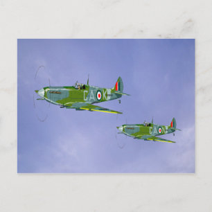 Carte postale de voeux Spitfire