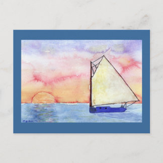 Carte postale de voile