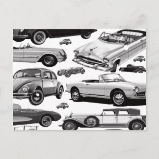 Carte postale de voitures classiques
