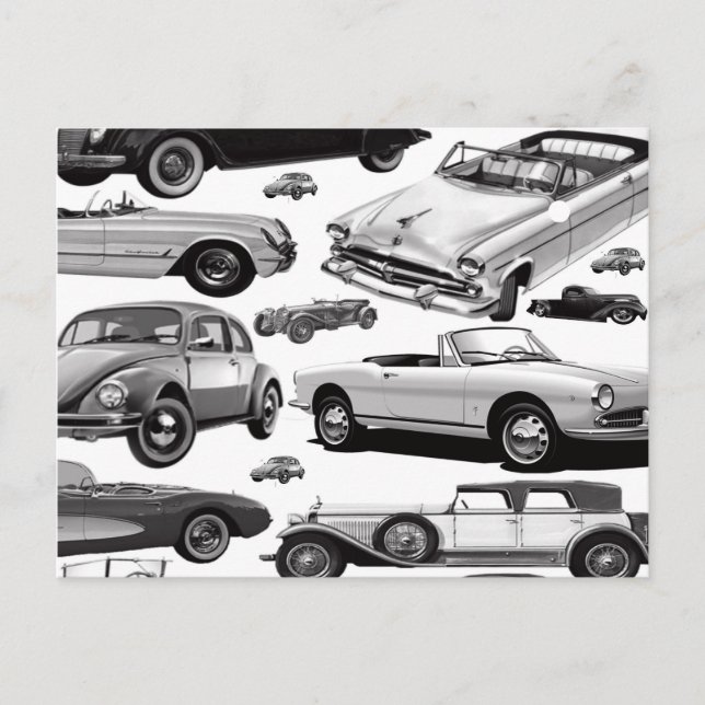 Carte postale de voitures classiques (Devant)