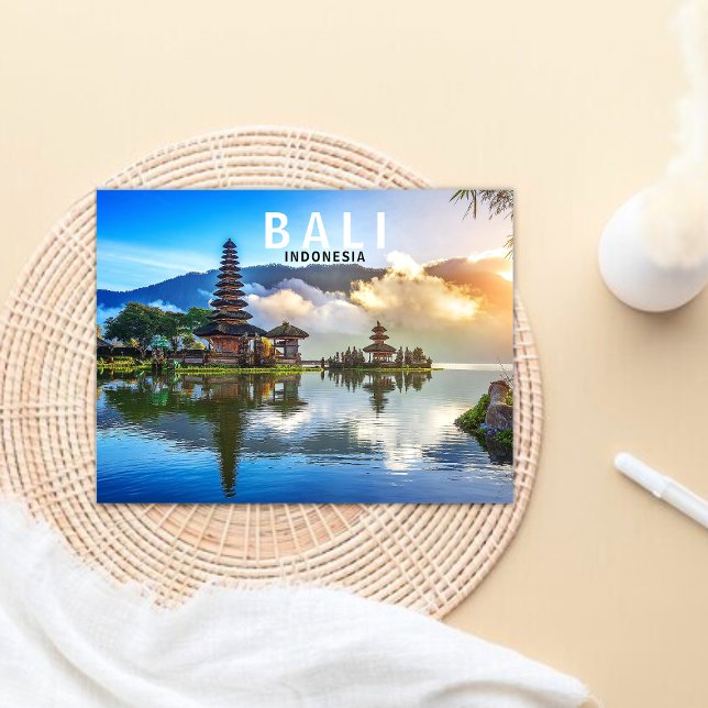 Carte postale de voyage à Bali en Indonésie (Créateur téléchargé)
