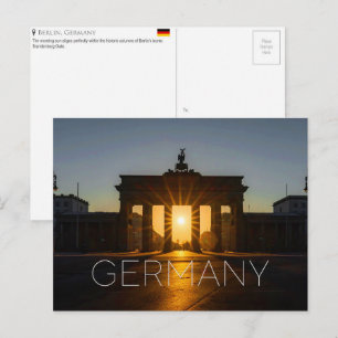Carte postale de voyage à Berlin, Allemagne