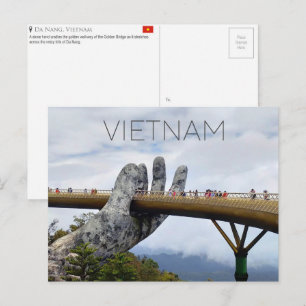 Carte postale de voyage à Da Nang, Vietnam