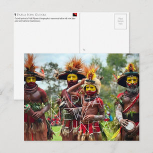 Carte postale de voyage à Goroka, Papouasie-Nouvel