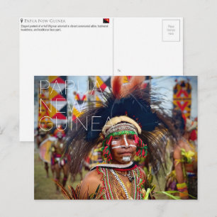 Carte postale de voyage à Goroka, Papouasie-Nouvel