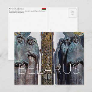 Carte postale de voyage à Minsk, Biélorussie