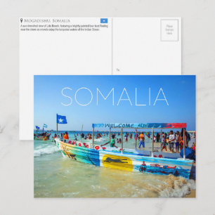 Carte postale de voyage à Mogadiscio, Somalie