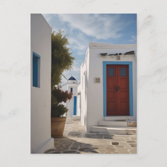Carte postale de voyage à Mykonos Grèce (Devant)