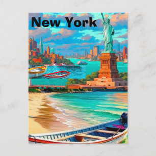 Carte postale de voyage à New York, Carte postale 
