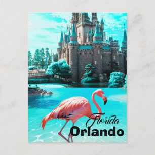 Carte postale de voyage à Orlando Floride, Art de 
