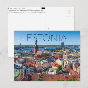 Carte postale de voyage à Tallinn, Estonie