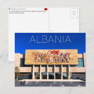 Carte postale de voyage à Tirana, Albanie