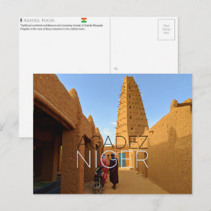 Carte postale de voyage Agadez, Niger