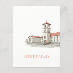 Carte postale de voyage Ahmedabad Inde