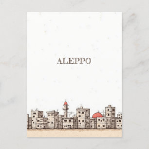 Carte postale de voyage Alep Syrie