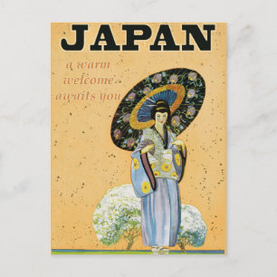 Carte postale de voyage au Japon