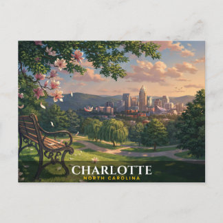 Carte postale de voyage Charlotte Caroline du Nord