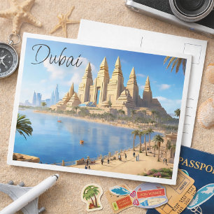 Carte postale de voyage de Dubaï