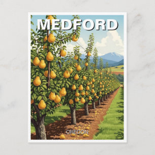 Carte postale de voyage de Medford Oregon