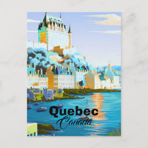 Carte postale de voyage de Québec, Art de voyage d
