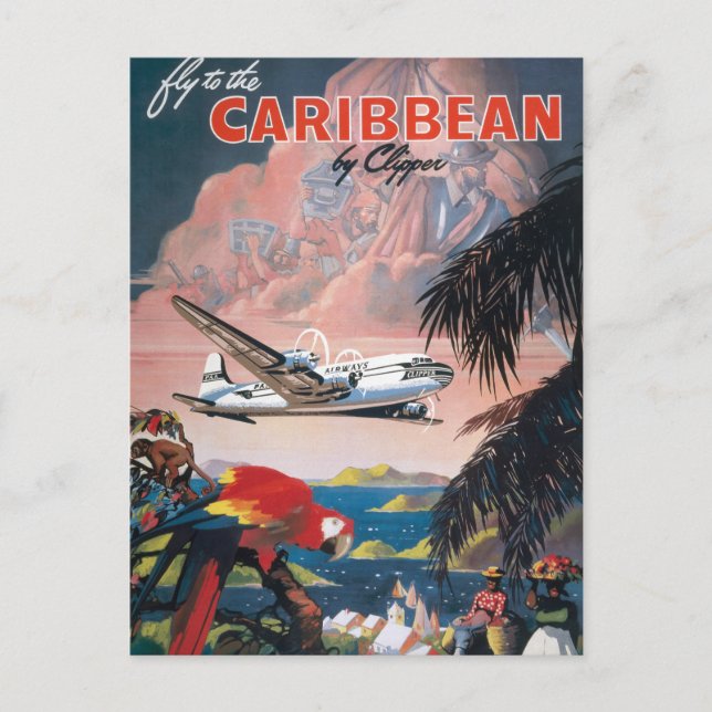 Carte postale de voyage des Caraïbes (Devant)