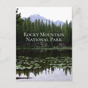 Carte postale de voyage du parc national Rocky Mou