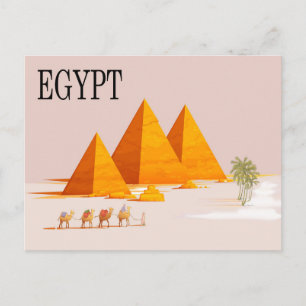 Carte postale de voyage Égypte