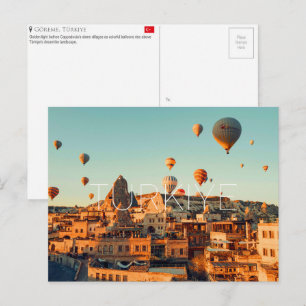 Carte postale de voyage en Cappadoce, Türkiye