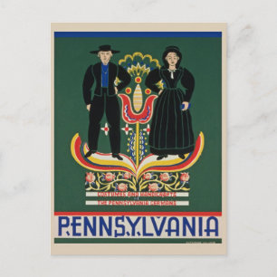 Carte postale de voyage en Pennsylvanie