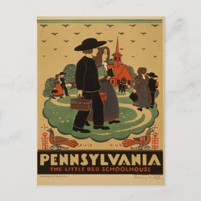 Carte postale de voyage en Pennsylvanie (Devant)