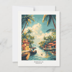 Carte postale de voyage Kerala India