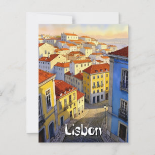 Carte postale de voyage Lisbonne
