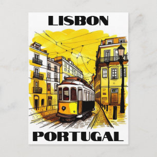 Carte postale de voyage Lisbonne Portugal