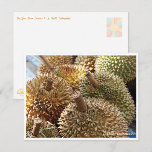 Carte postale de voyage – Marché Golden Durian Bal