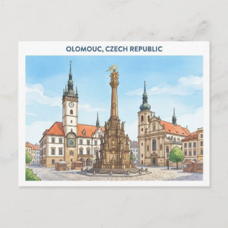 Carte postale de voyage Olomouc République tchèque
