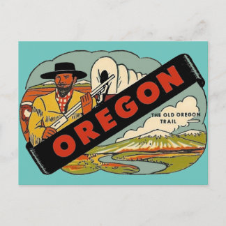 Carte postale de voyage Oregon Trail