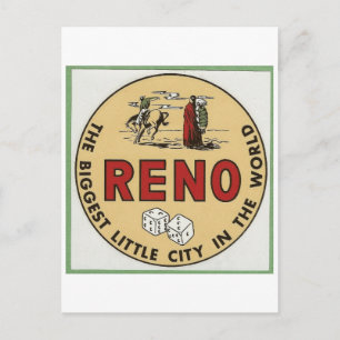 CARTE POSTALE DE VOYAGE RENO NEVADA
