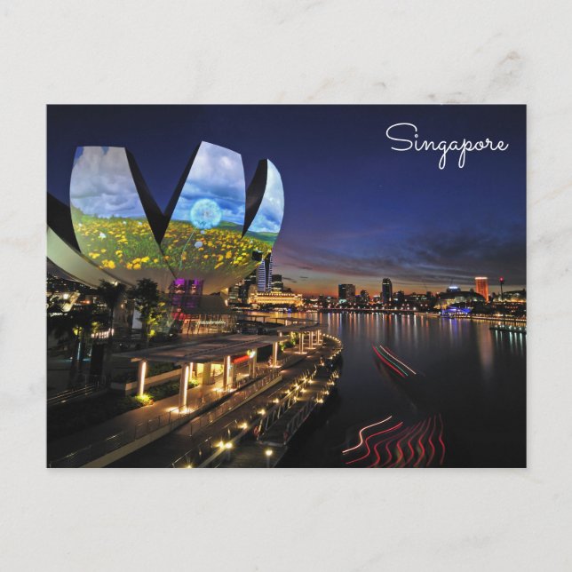 Carte postale de voyage Singapour - Art Science Mu (Devant)