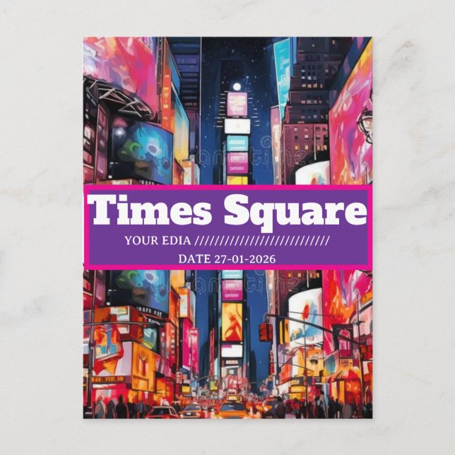 Carte postale de voyage Times Square, carte postal (Devant)