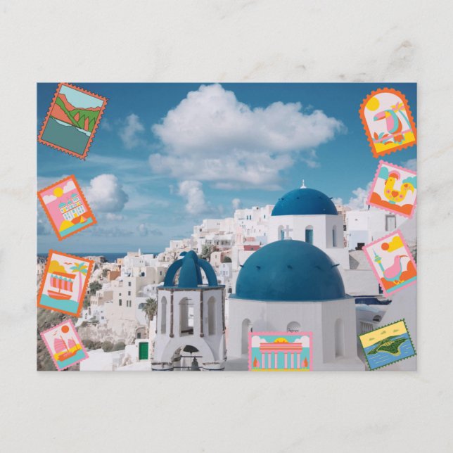 Carte postale de voyage vintage (Devant)