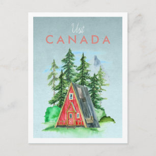 Carte postale de voyage vintage Canada